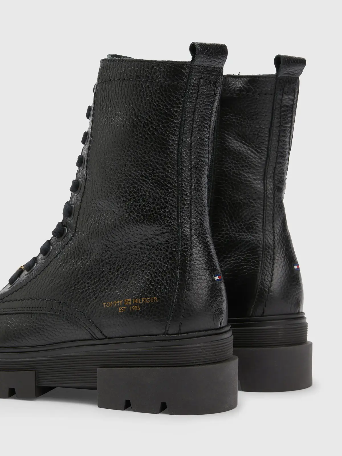 Tommy Hilfiger MONOCHROMATIC LACE U Kadın Siyah Bot