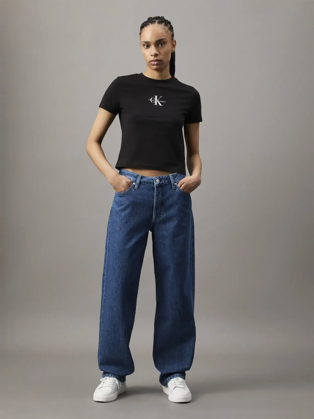 Calvin Klein 90‘S LOOSE Kadın Lacivert Kot Pantolon