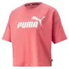Puma Ess Cropped Logo Tee Loveable Pembe Kadın T-shirt