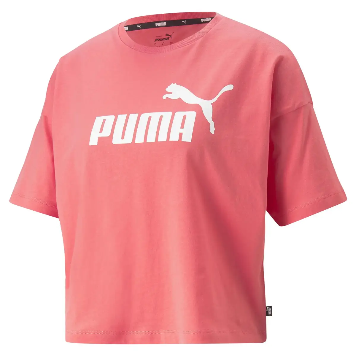 Puma Ess Cropped Logo Tee Loveable Pembe Kadın T-shirt