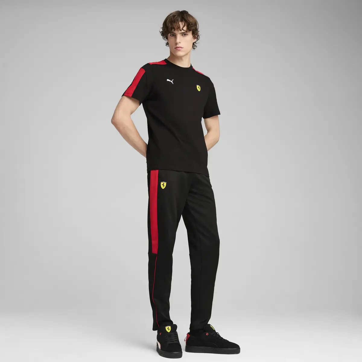 PUMA Ferrari Race MT7 Tee Siyah Erkek T-Shirt