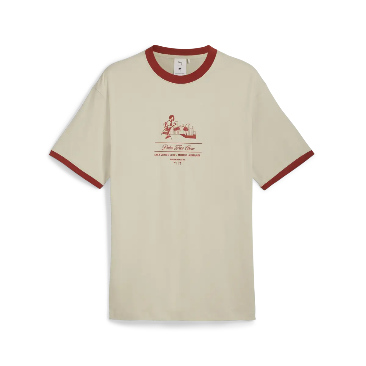 Puma X PTC Ringer Tee Bej Erkek T-Shirt