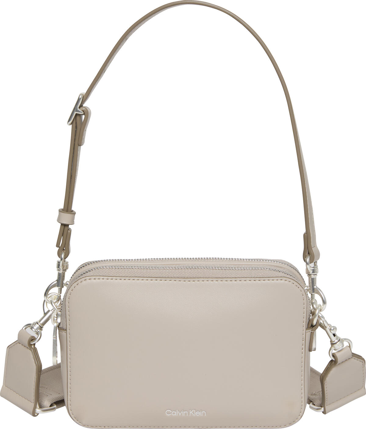 Calvin Klein WEBBING DOUBLE STRAP CAMERA BAG Kahverengi Kadın El Çantası Calvin Klein WEBBING DOUBLE STRAP CAMERA BAG Kahverengi Kadın El Çantası