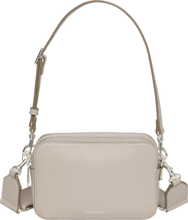 Calvin Klein WEBBING DOUBLE STRAP CAMERA BAG Kahverengi Kadın El Çantası