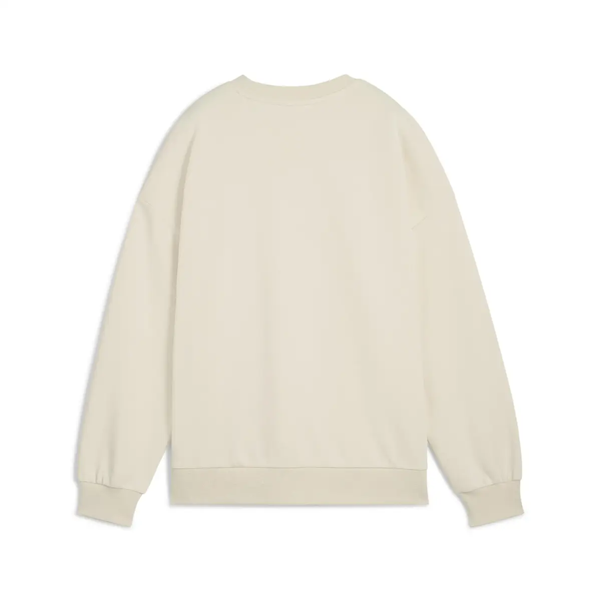 PUMA WARDROBE ESS Oversized Crew Bej Kadın Sweatshirt