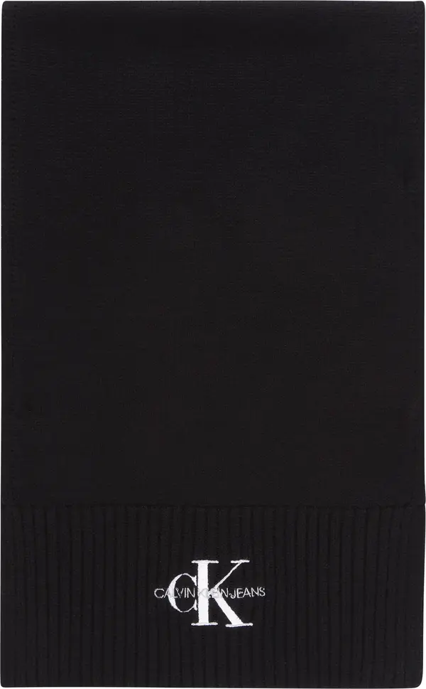 Calvin Klein MONOLOGO EMBRO SCARF Erkek Siyah Atkı