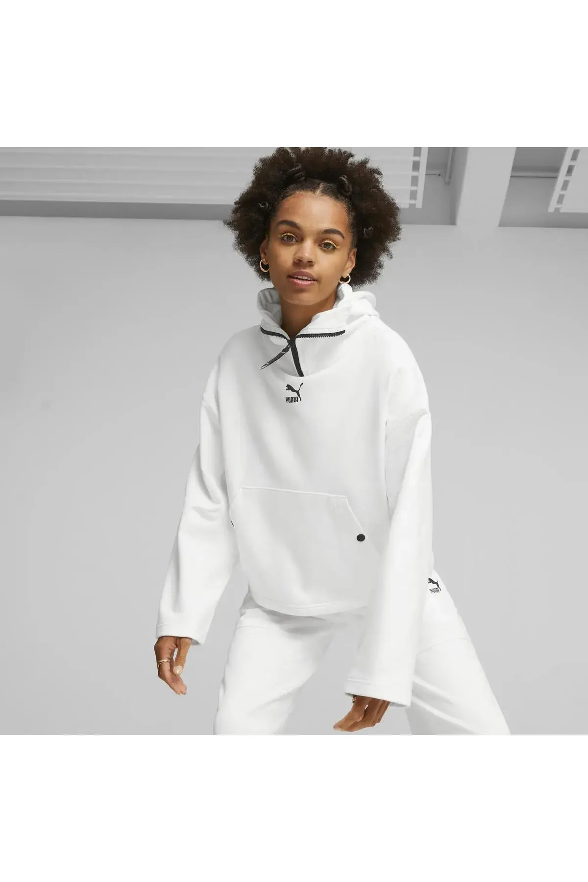 Puma DARE TO Hoodie TR Beyaz Kadın Hoodie