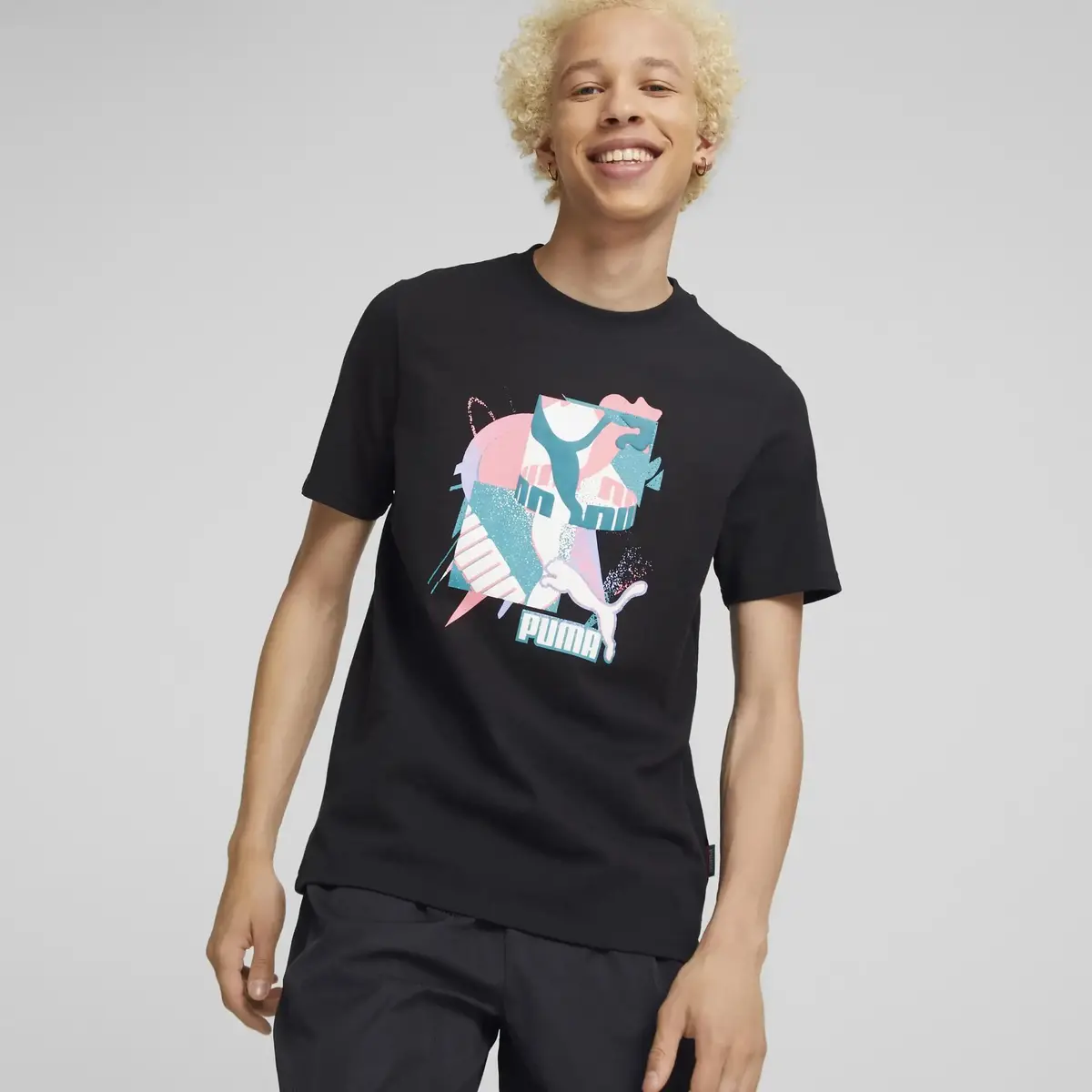 Puma Fandom Graphic Tee Siyah Erkek T-Shirt