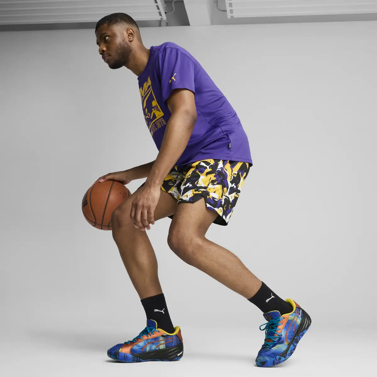 Puma All-Pro Nitro  Dylan Exhibit Lacivert Unisex Basketbol Ayakkabısı