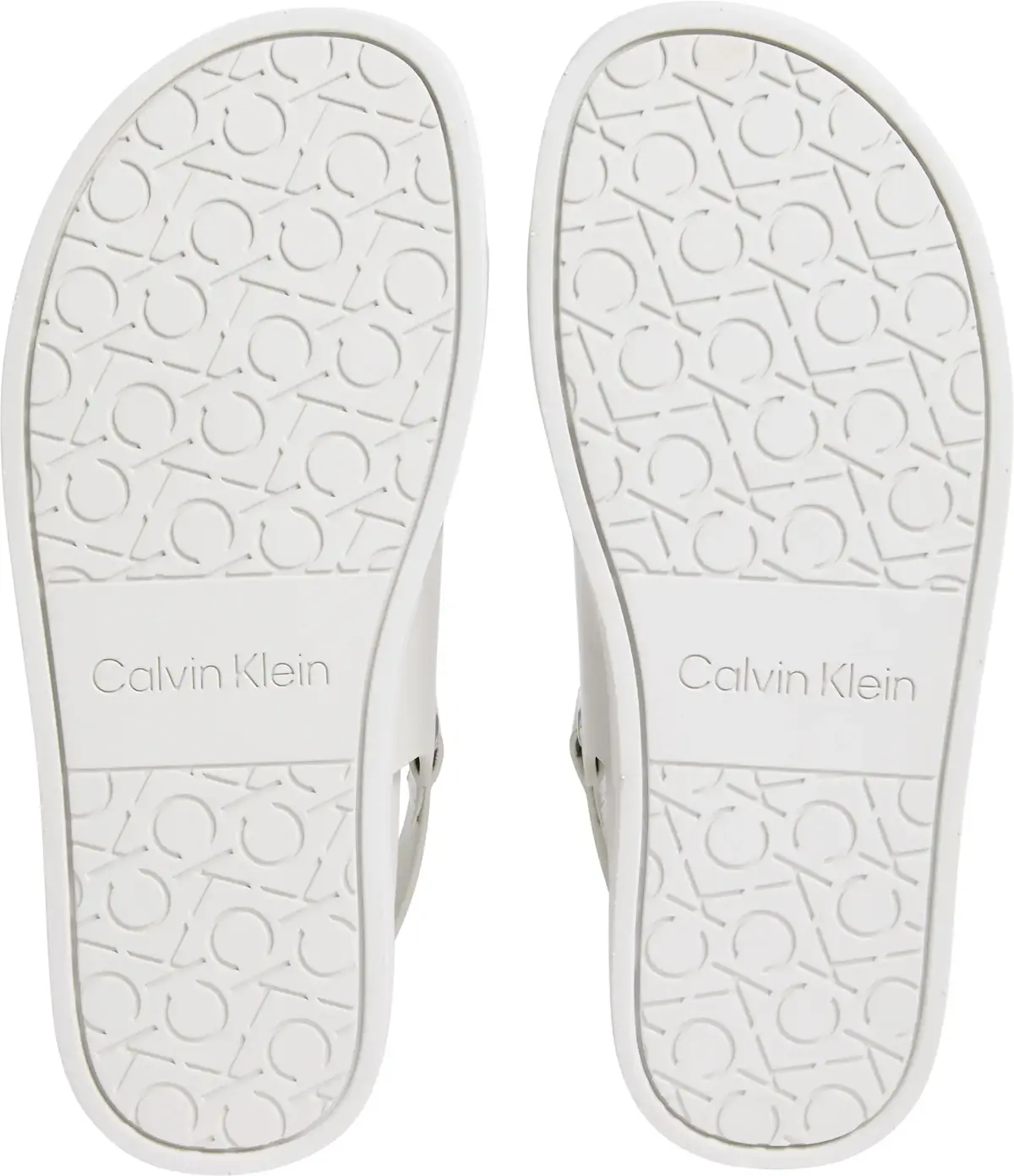 Calvin Klein FLAT ADJ SANDAL EYEL, CJH Beyaz Kadın Terlik