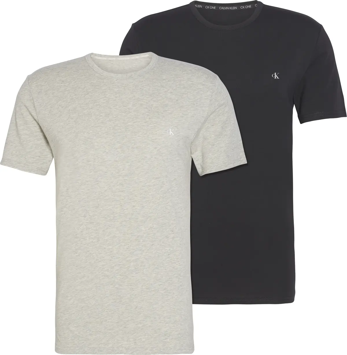 Calvin Klein S/S CREW NECK 2PK Erkek Siyah T-Shirt