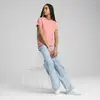 PUMA ESS ELEVATED Tee Pembe Kadın T-Shirt