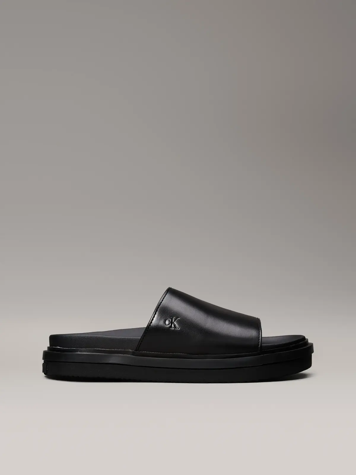 Calvin Klein FLAT MOLDED SANDAL S, 0GJ Siyah Kadın Terlik