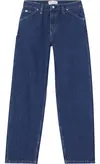 Calvin Klein 90S STRAIGHT UTILITY Kadın Mavi Kot Pantolon