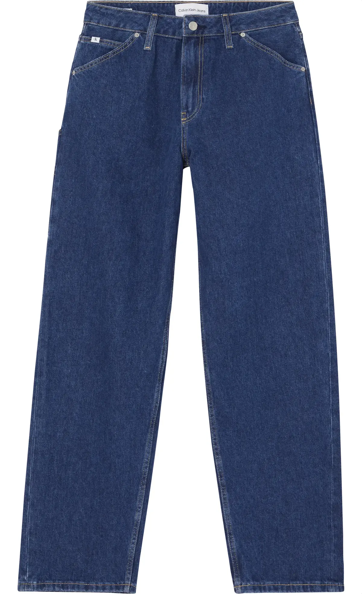 Calvin Klein 90S STRAIGHT UTILITY Kadın Mavi Kot Pantolon