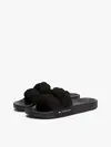 Tommy Hilfiger TJW BRAIDED SLIDE, BDS Siyah Kadın Terlik