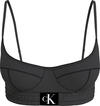 Calvin Klein DEMI BRALETTE Kadın Siyah Bikini Üstü