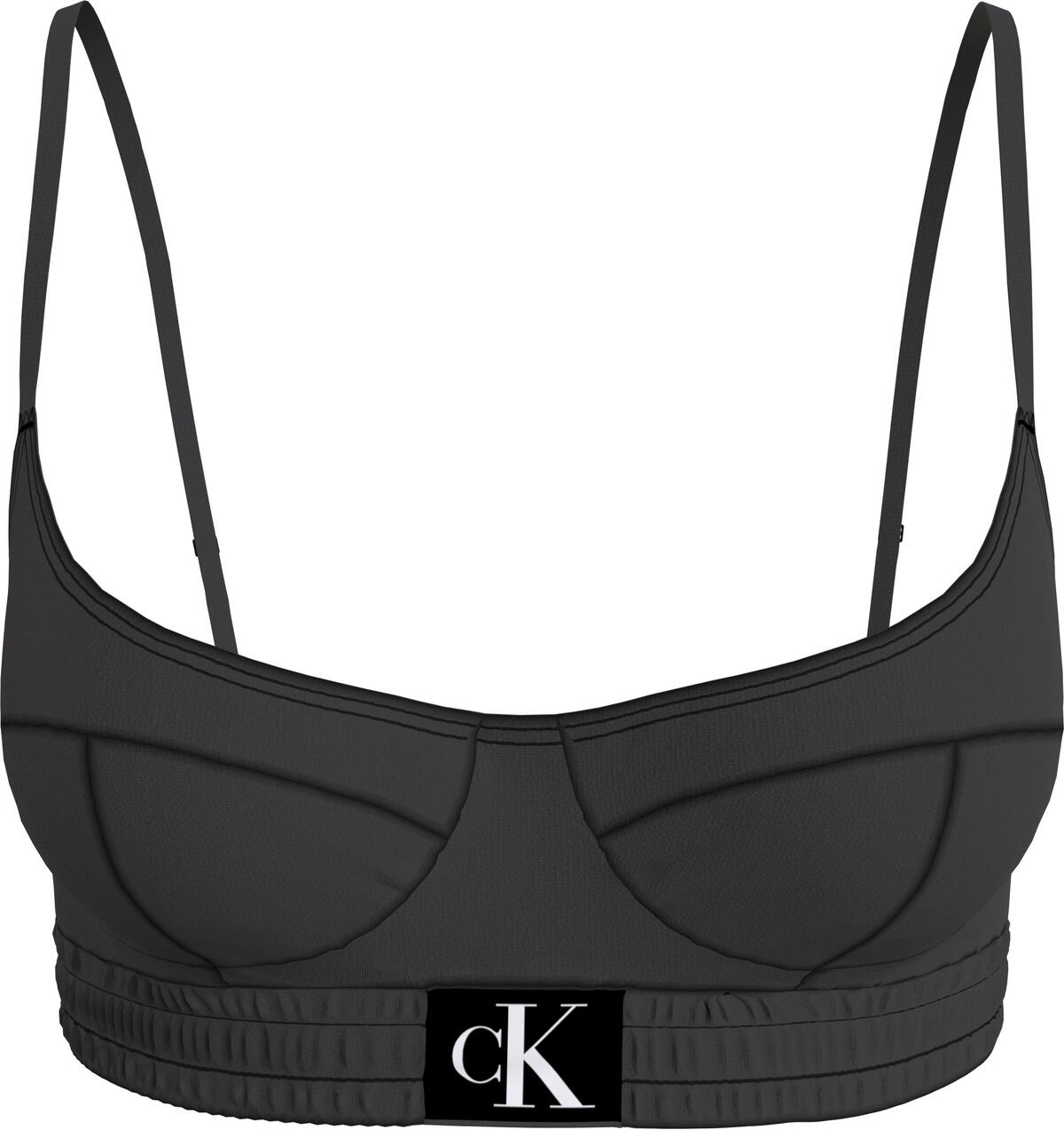 Calvin Klein DEMI BRALETTE Kadın Siyah Bikini Üstü