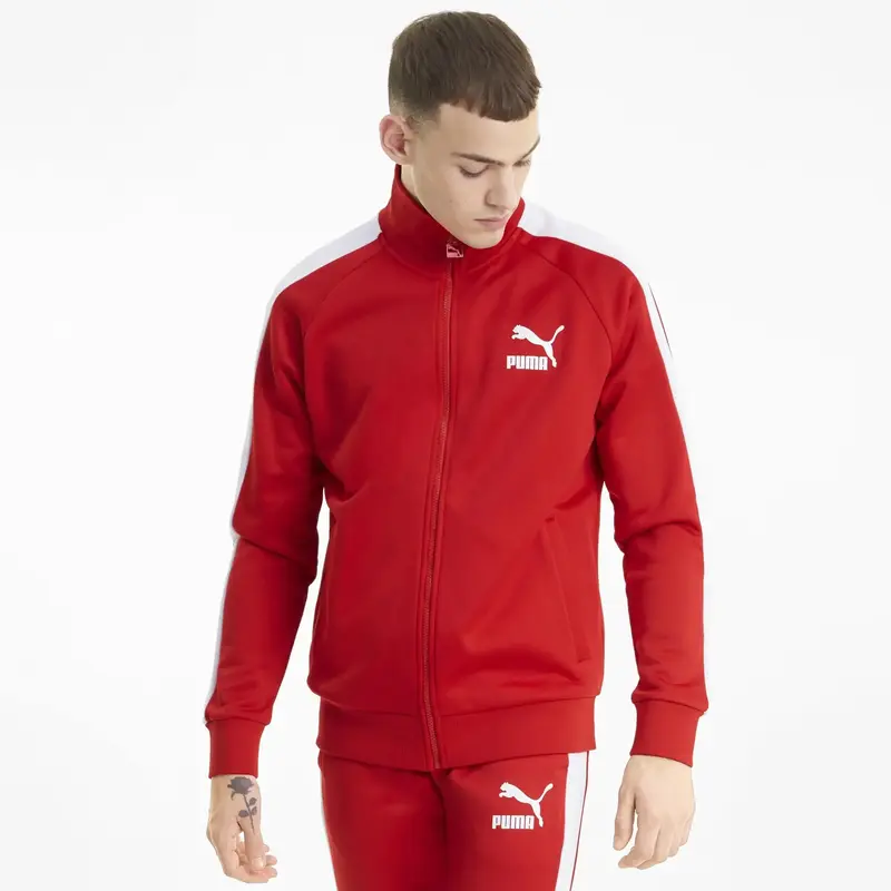 Puma Iconic T7 Track Jacket PT Kırmızı Erkek Sweatshirt