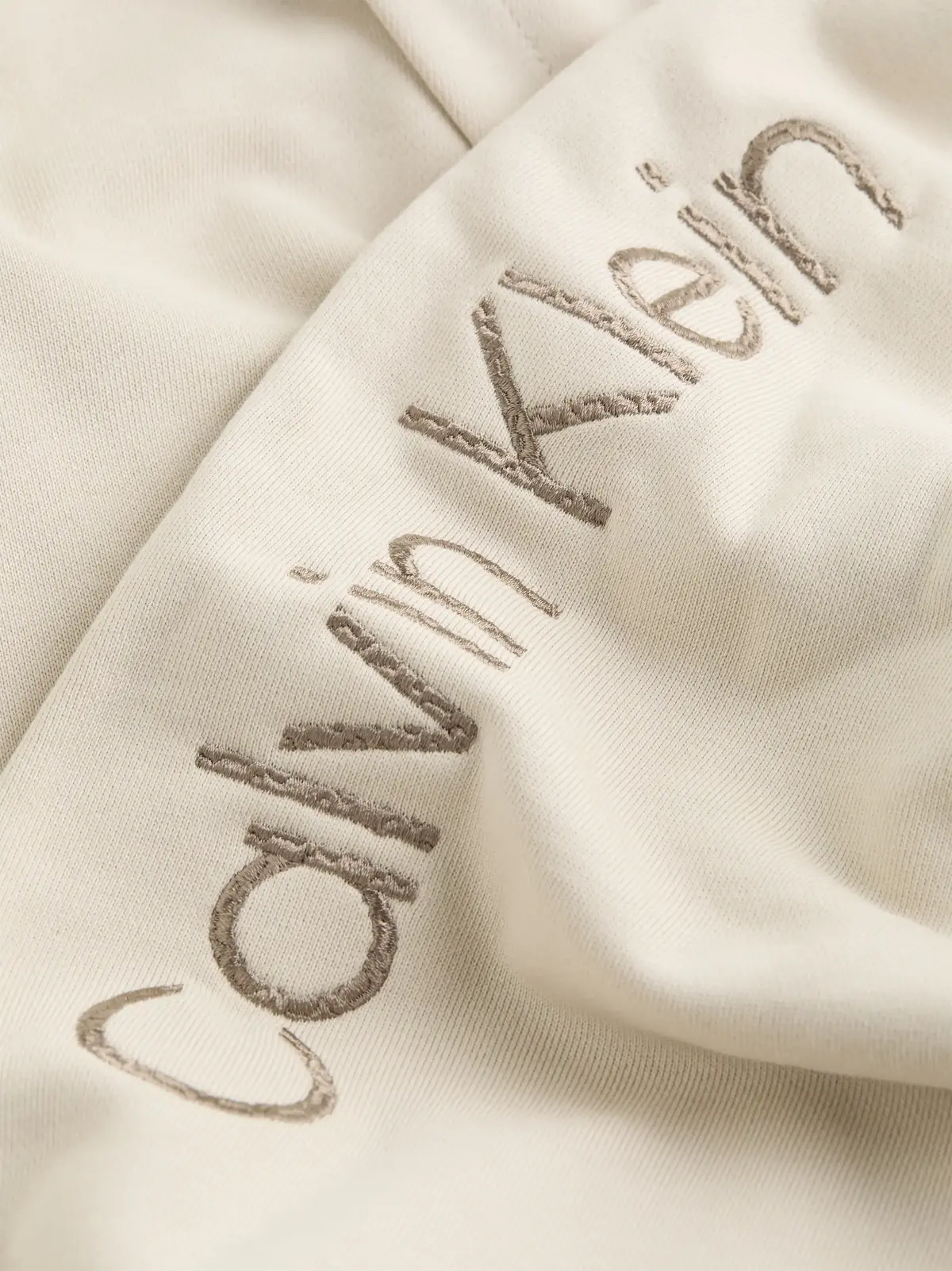 Calvin Klein TEXTURE EMBROID LOGO, PDV Krem Erkek Sweatshirt