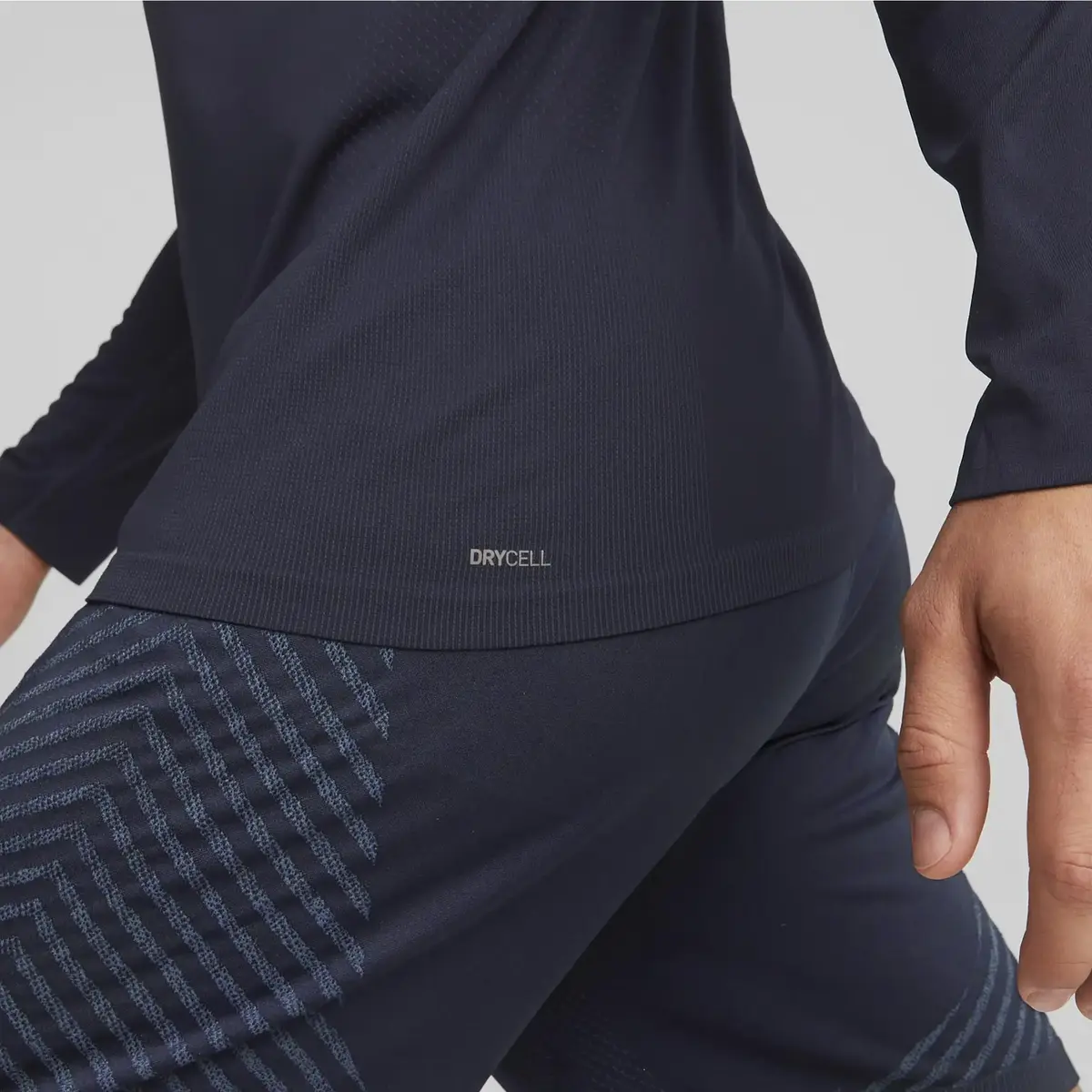 Puma Formknıt Seamless 1/2 Zıp Lacivert Erkek Yarım Fermuarlı Spor Üst