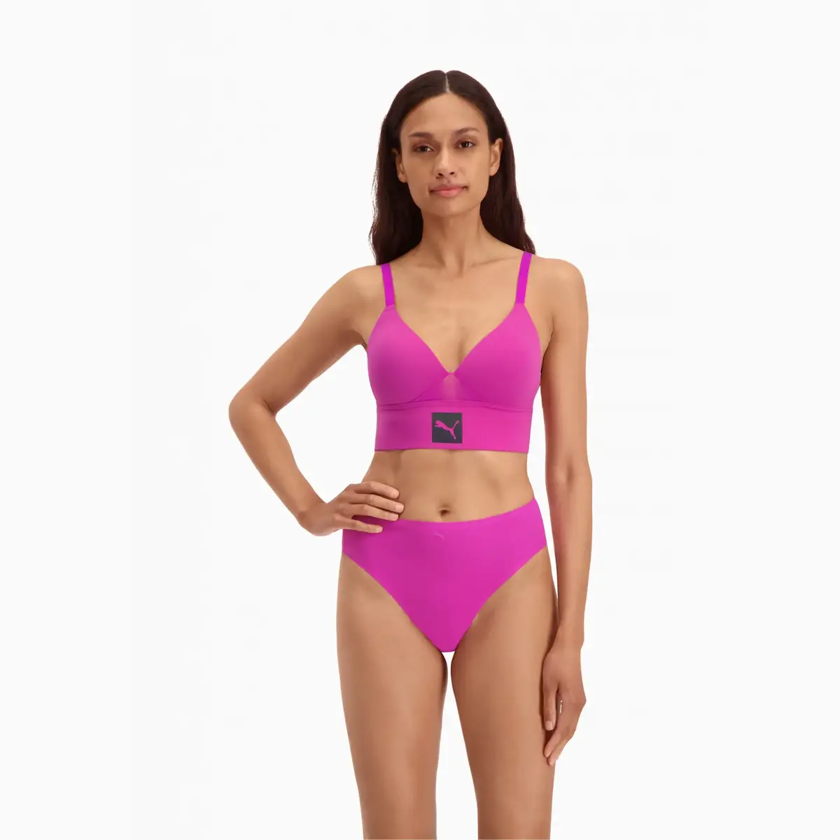 Puma PUMA WOMEN PADDED LONGLINE BRALETTE 1P p Pembe Kadın Bralet