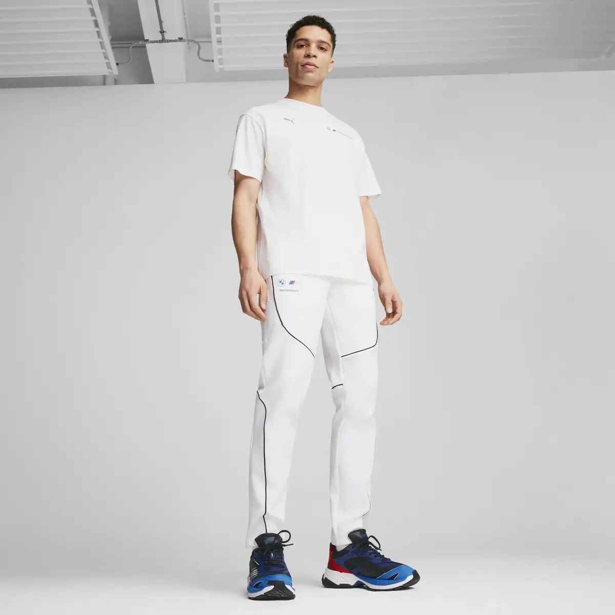 Puma BMW MMS NEW ESS LOGO TEE Beyaz Erkek T-Shirt