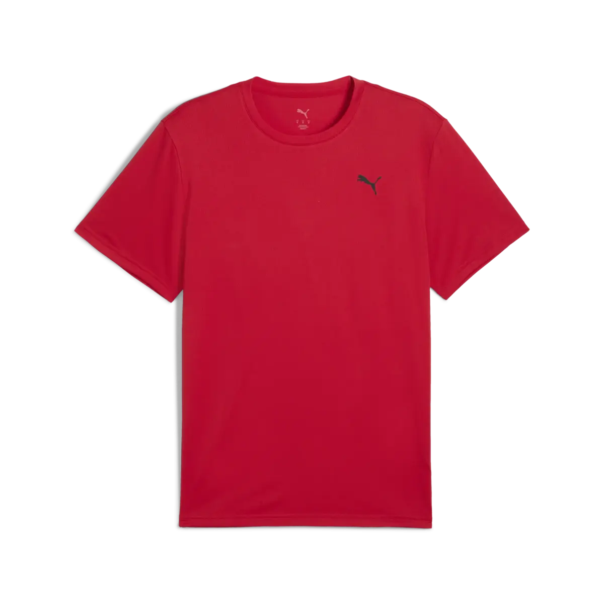 PUMA M TAD Ess Poly Texture Tee Kırmızı Erkek T-Shirt