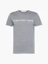Calvin Klein CORE INSTITUTIONAL L Erkek Gri T-Shirt