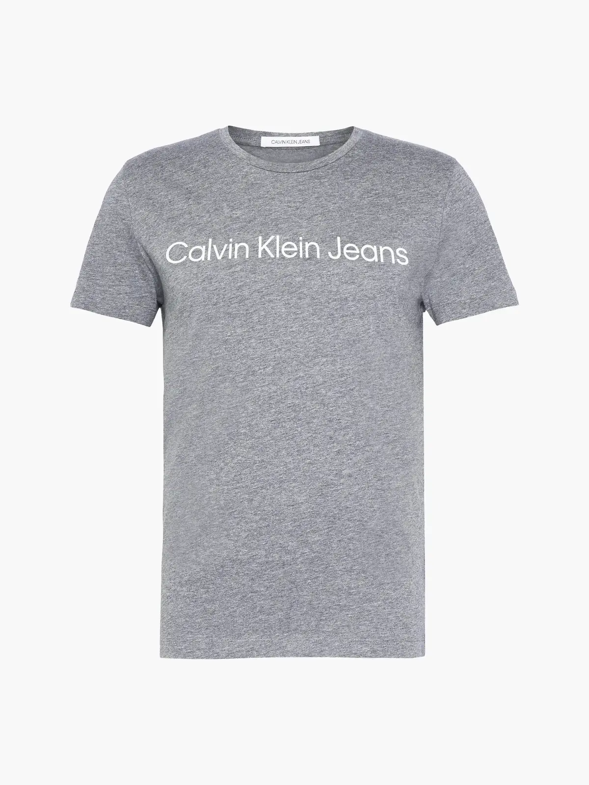 Calvin Klein CORE INSTITUTIONAL L Erkek Gri T-Shirt