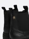 Tommy Hilfiger COMBAT LEATHER LOW C Kadın Siyah Bot
