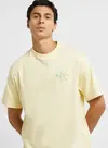 Calvin Klein SS 30S MICRO MONOLOGO GRAPHIC TE Sarı Erkek Tişört
