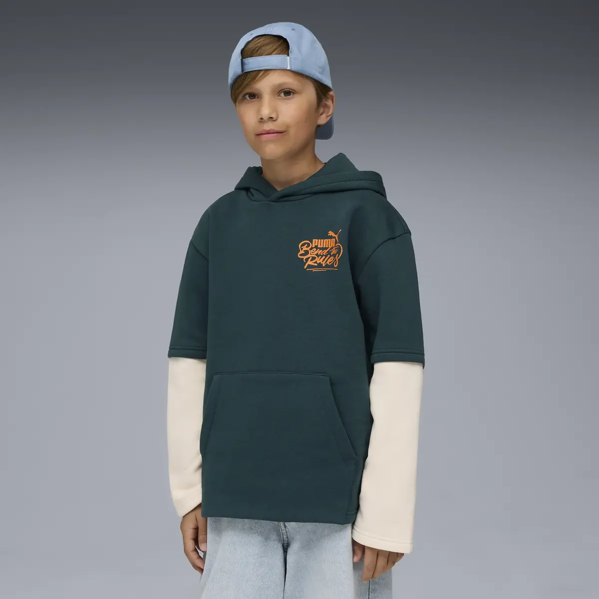 Puma MID90s Layered Hoodie Yeşil Unisex Sweatshirt