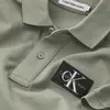 Calvin Klein BADGE POLO Erkek Gri Polo T-Shirt