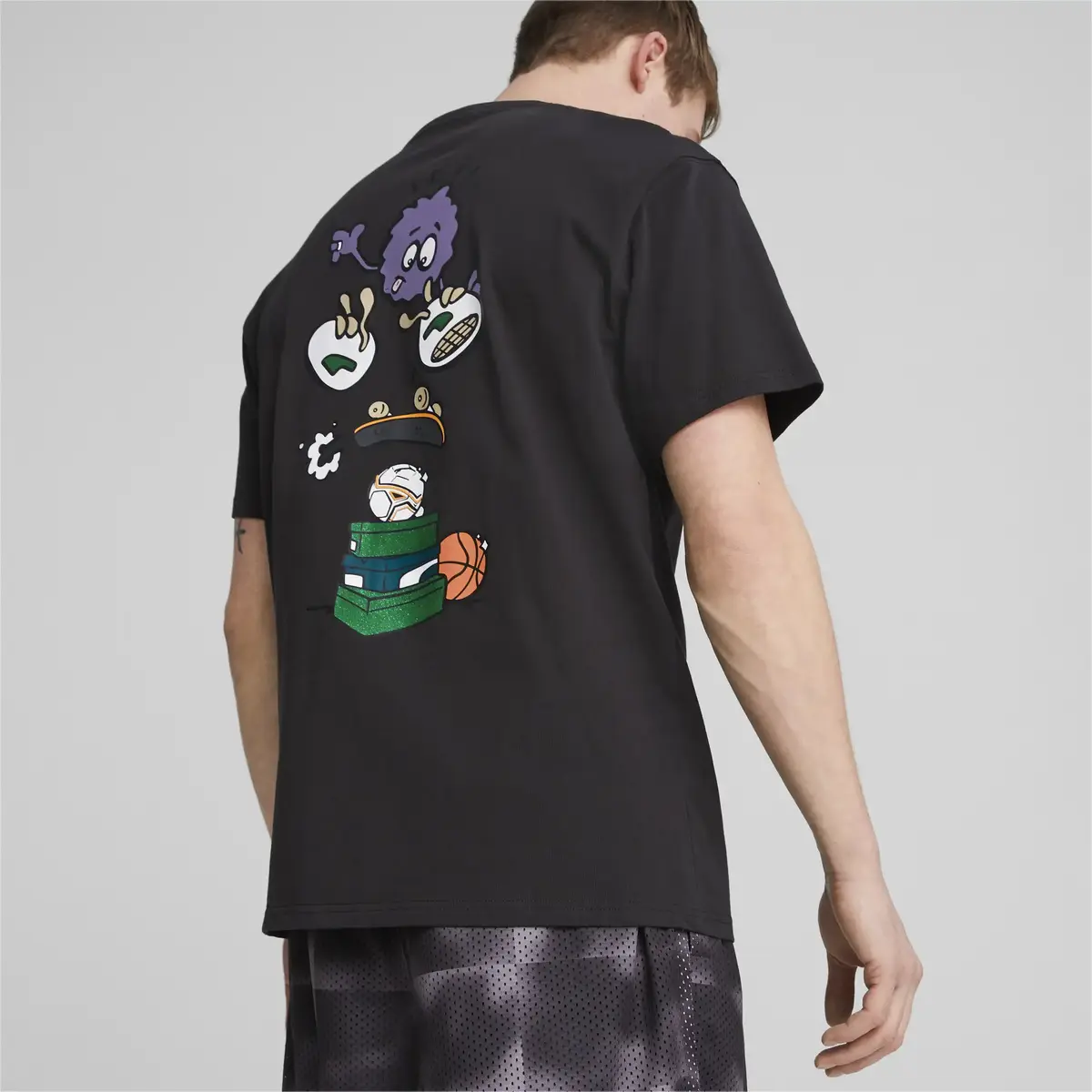 PUMA X 8ENJAMIN Graphic Tee Siyah Erkek T-Shirt