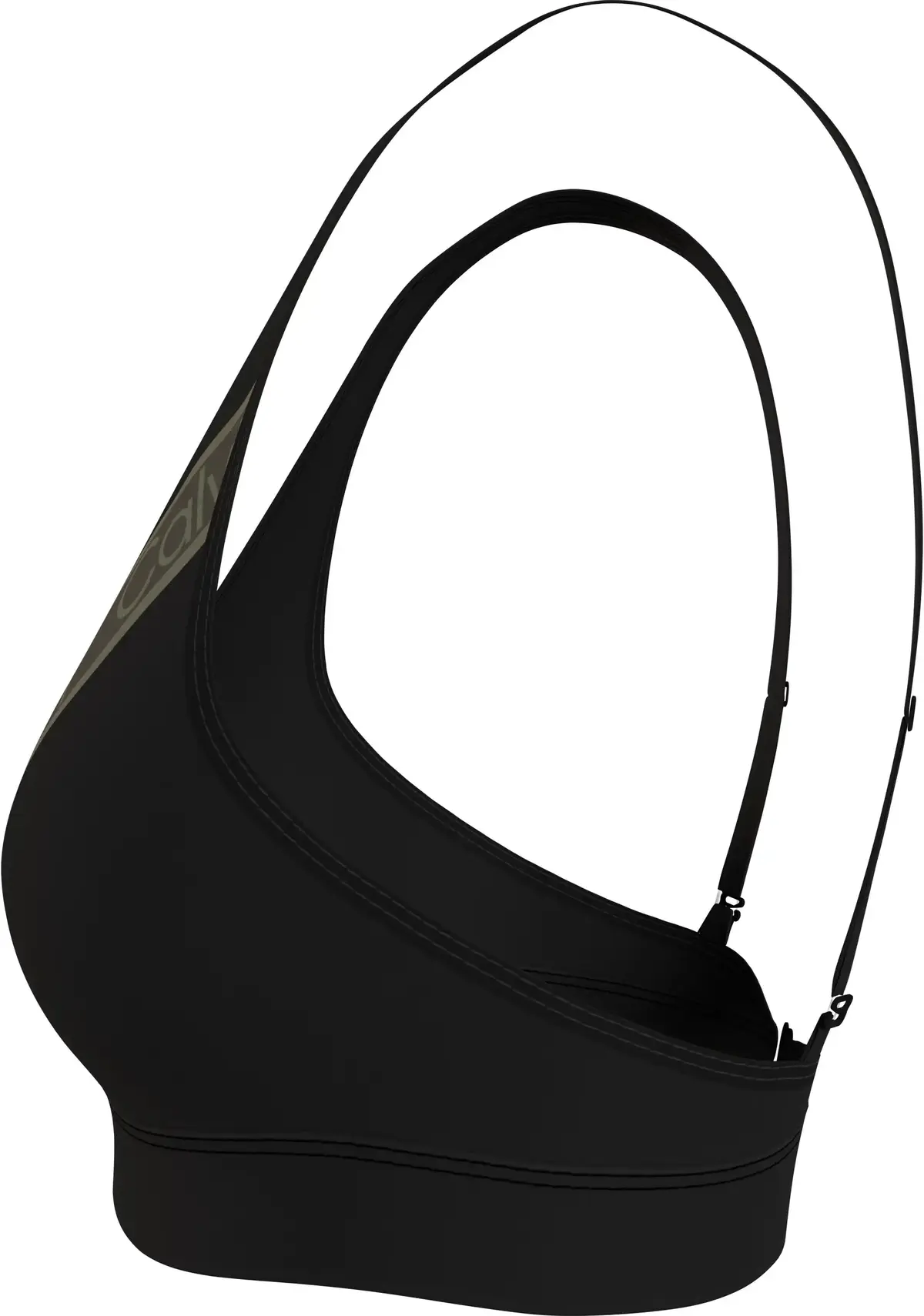 Calvin Klein TRIANGLE HIGH APEX-R Kadın Siyah Bikini Üstü