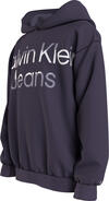 Calvin Klein HERO MAXI LOGO TERRY Erkek Mor Hoodie