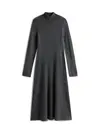 Tommy Hilfiger SOFT WOOL LS MOCK-NK, P4E Gri Kadın Elbise