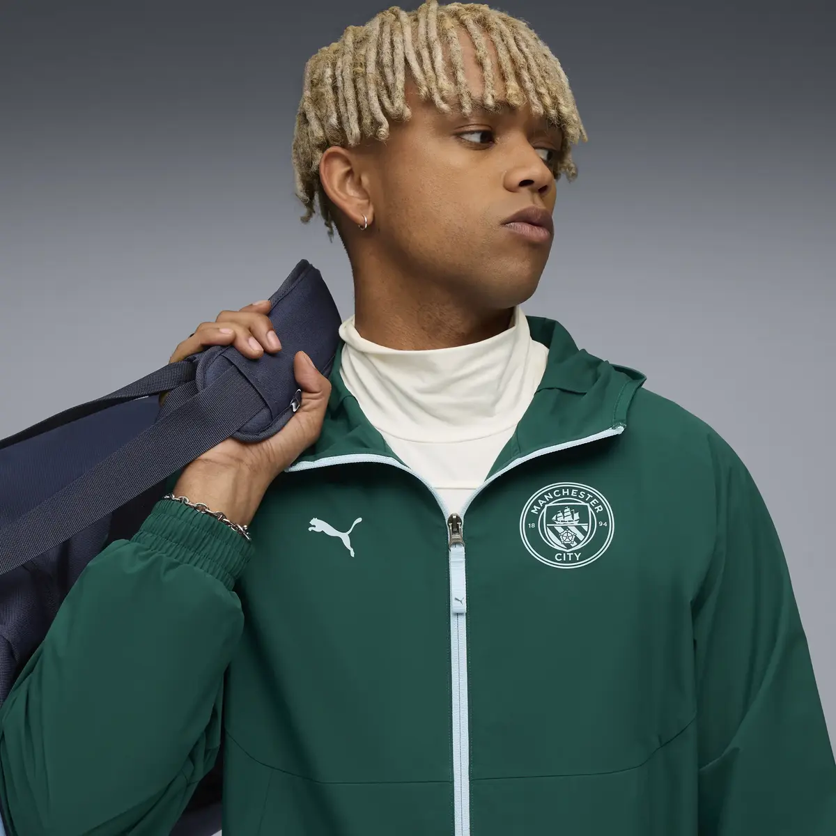 PUMA MCFC PUMATECH Woven Jacket Yeşil Erkek Ceket