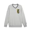 PUMA X STAPLE V-Neck Crew Gri Erkek Sweatshirt