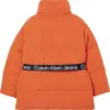 Calvin Klein SOFT TOUCH BELTED PU Kadın Turuncu Şişme Mont