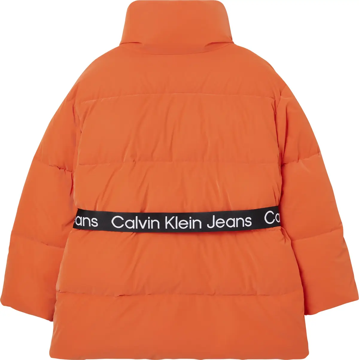 Calvin Klein SOFT TOUCH BELTED PU Kadın Turuncu Şişme Mont