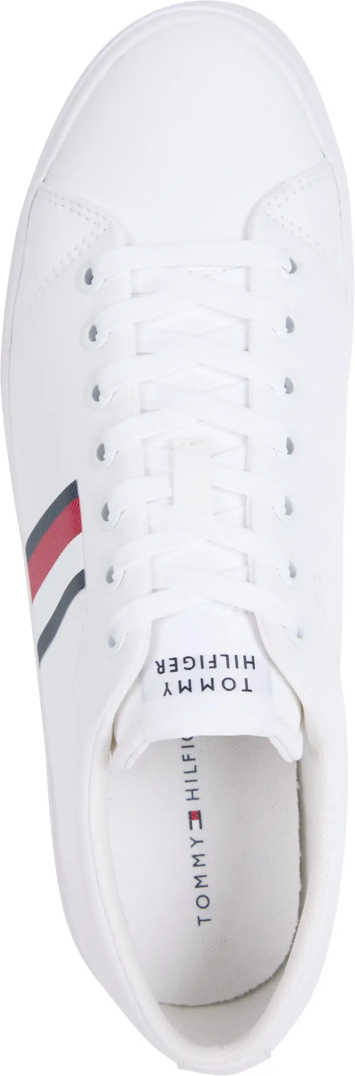 Tommy Hilfiger TH HI VULC LOW CORE, YBS Beyaz Erkek Spor Ayakkabı & Sneaker