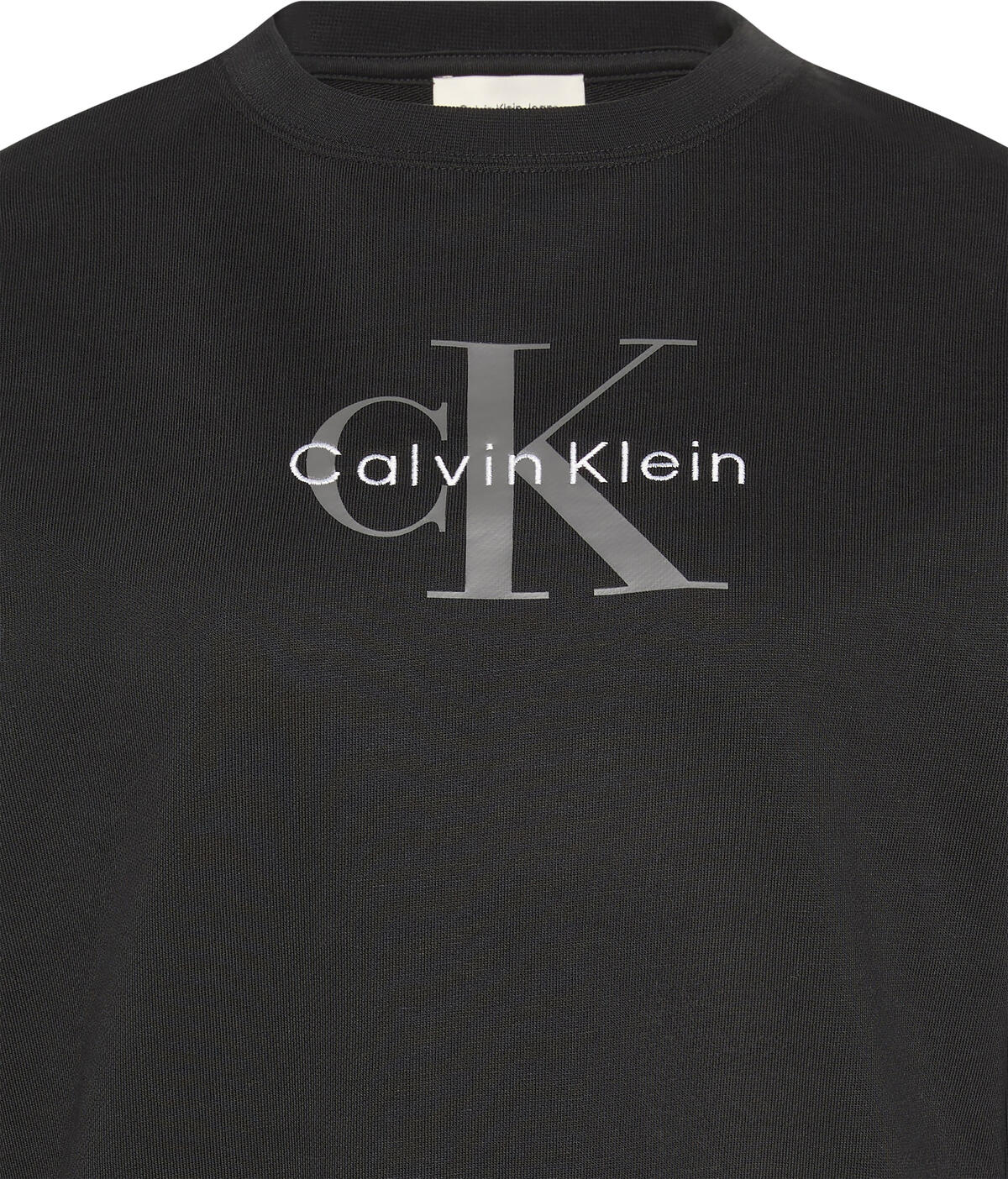 Calvin Klein LS MONOLOGO FRENCH TERRY RLXD CN Siyah Kadın Sweatshirt Calvin Klein LS MONOLOGO FRENCH TERRY RLXD CN Siyah Kadın Sweatshirt