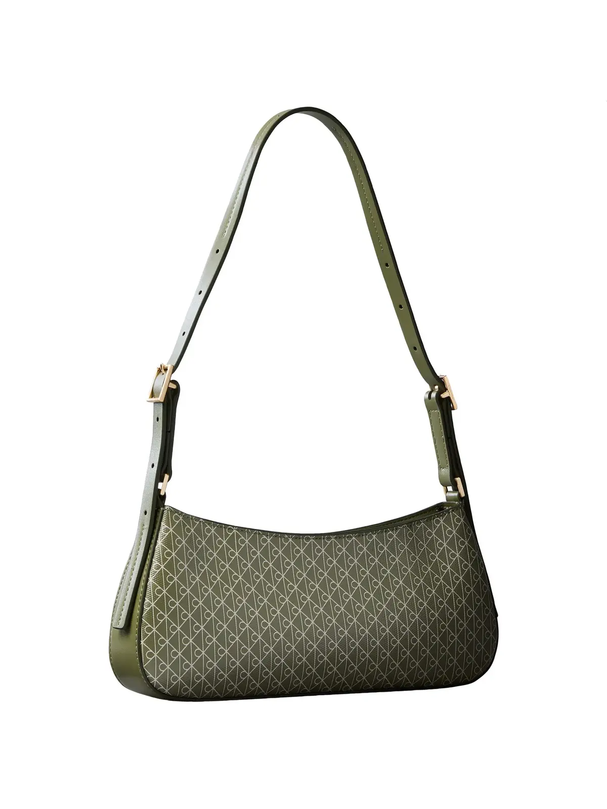 Calvin Klein EMBLEM AOP SMALL SHO Yeşil Omuz Çantası