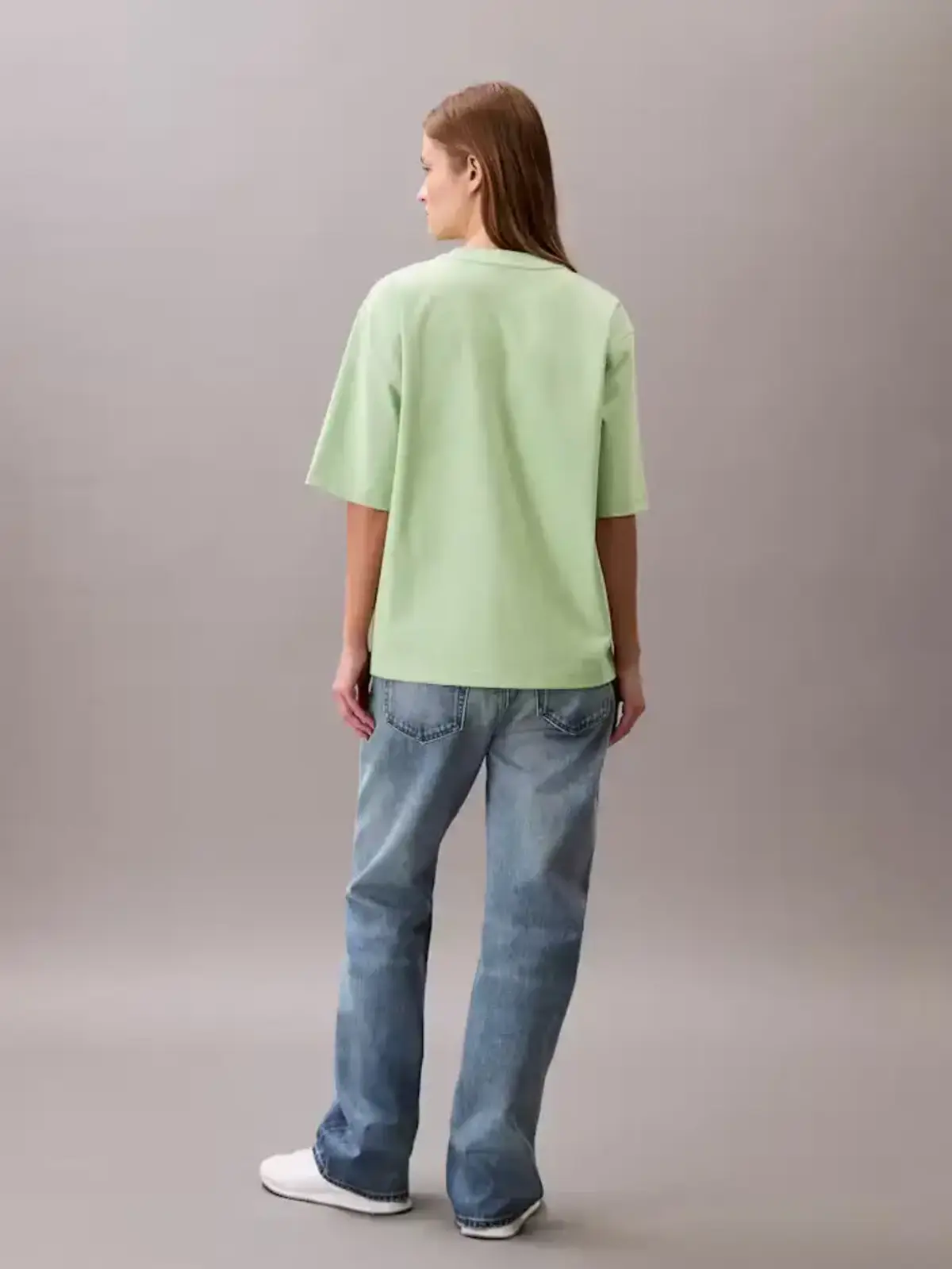 Calvin Klein A- COOLING JERSEY RELAXED TEE Yeşil Kadın Tişört