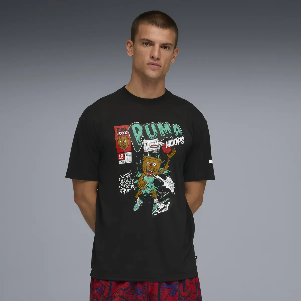 PUMA Flagrant Foul SS Tee 4 PUMA Black Siyah Erkek T-Shirt