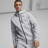 PUMATECH FZ Hoodie DK Gri Erkek Sweatshirt