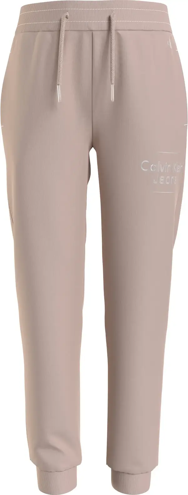 Calvin Klein METALLIC BOX LOGO SW Kadın Kahverengi Eşofman Altı