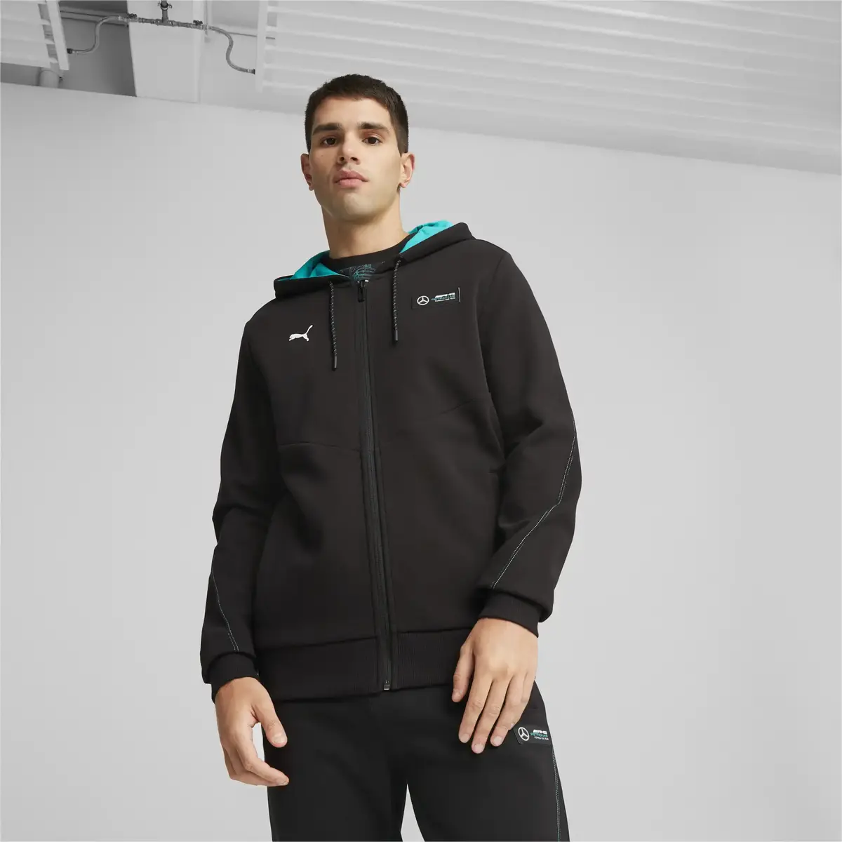 Puma MAPF1 Hooded Sweat Jacket Siyah Fermuarlı Hoodie